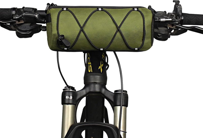 ‎KOSIBATE Bike Handlebar Bag,Bicycle Handlebar bag,Bike Frame Bag with Shoulder Strap,Bicycle Front Bag Fram Storage Roll Bag Mountain Road Bikes Bicycle Accessories, Bike Pouch for Bicycle ( - Image 1